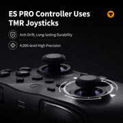 GuliKit ES Pro Controller per eSport con joystick TMR, supporto Switch / Switch 2 Wakeup
