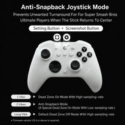 GuliKit ES Pro Controller per eSport con joystick TMR, supporto Switch / Switch 2 Wakeup