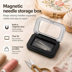 Scatola portaoggetti magnetica con coperchio trasparente, astuccio magnetico per palette di ombretti e fard.