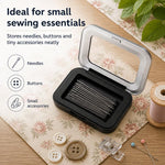 Scatola portaoggetti magnetica con coperchio trasparente, astuccio magnetico per palette di ombretti e fard.