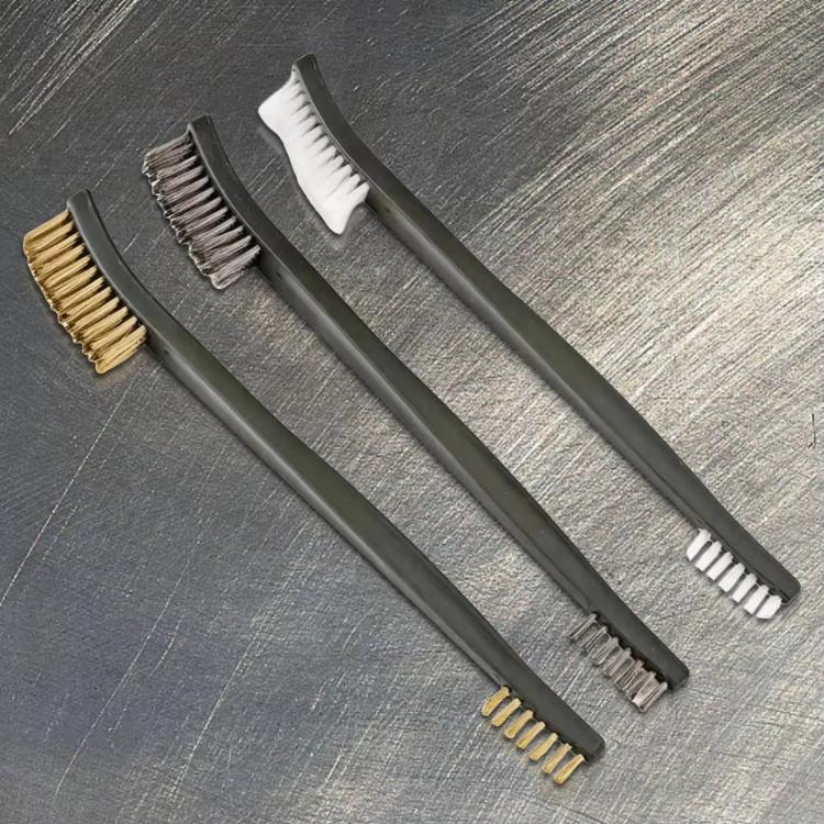 Spazzola di pulizia a doppia estremità per rimuovere sporco e ruggine., G122 3-Piece Set