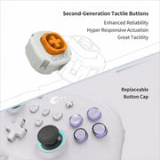 Controller GuliKit NS39 KK3 MAX con joystick e grilletti a effetto Hall, compatibile con Windows, Switch, Switch 2, Android e iOS.