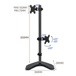 Supporto da scrivania regolabile per doppio monitor