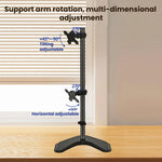 Supporto da scrivania regolabile per doppio monitor