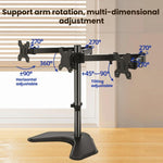 Supporto per monitor a sbalzo girevole 360° per tre schermi