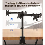 Supporto girevole 360° per triplo monitor ZX-T033W