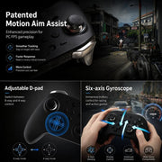 Controller GuliKit KK2T con joystick elettromagnetico TMR, supporto NFC, Amiibo e funzione di riattivazione Switch.