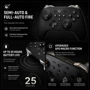 Controller GuliKit KK2T con joystick elettromagnetico TMR, supporto NFC, Amiibo e funzione di riattivazione Switch.