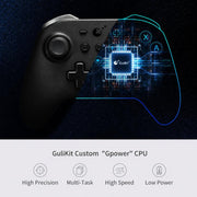 Controller GuliKit KK2T con joystick elettromagnetico TMR, supporto NFC, Amiibo e funzione di riattivazione Switch.
