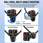 BRDRC POV Prospettiva Scatto Collare a sgancio rapido, For Insta360  Ace Pro 1 / 2, For Gopro