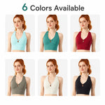 Canotta sportiva da donna con coppe integrate, top yoga, reggiseno da corsa e reggiseno sportivo per fitness., S, M, L, XL