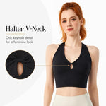 Canotta sportiva da donna con coppe integrate, top yoga, reggiseno da corsa e reggiseno sportivo per fitness., S, M, L, XL