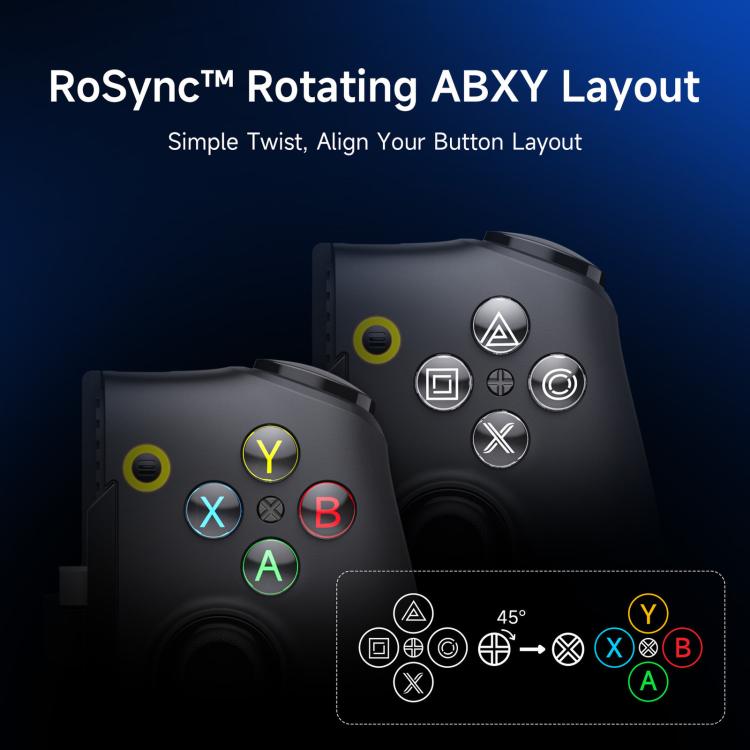 EasySMX M20 Controller di gioco mobile USB-C con stick ad effetto Hall, RoSync, layout ABXY rotante e frequenza di polling di 1000Hz., M20