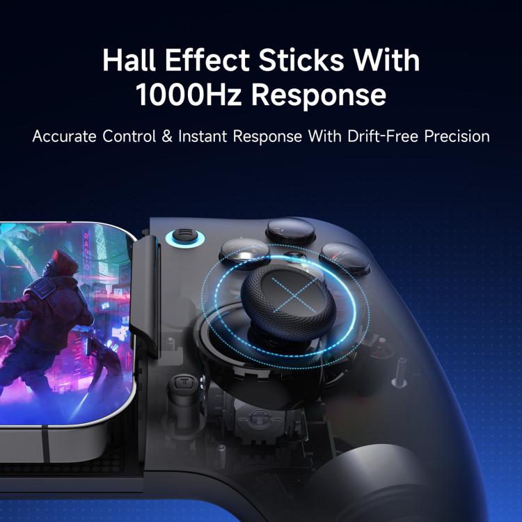 EasySMX M20 Controller di gioco mobile USB-C con stick ad effetto Hall, RoSync, layout ABXY rotante e frequenza di polling di 1000Hz., M20