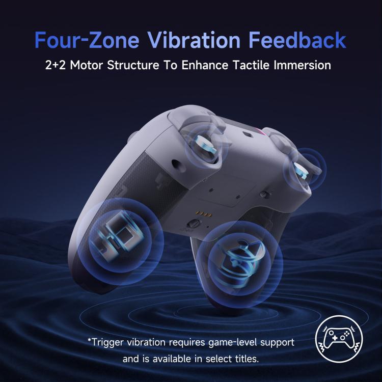 EasySMX X05Pro Controller wireless per PC: gamepad a effetto Hall a tre modalità con grilletti a doppio stadio e pulsanti silenziosi per PC e Switch, Grey White, Black, White With Charging Dock, Black With Charging Dock