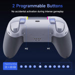 EasySMX X05Pro Controller wireless per PC: gamepad a effetto Hall a tre modalità con grilletti a doppio stadio e pulsanti silenziosi per PC e Switch, Grey White, Black, White With Charging Dock, Black With Charging Dock