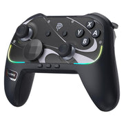 Controller wireless EasySMX S10 per Nintendo Switch e Switch 2, gamepad con NFC, vibrazione HD e frontalino intercambiabile.