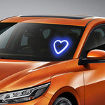 Luce ambientale auto a forma di cuore con ricarica solare