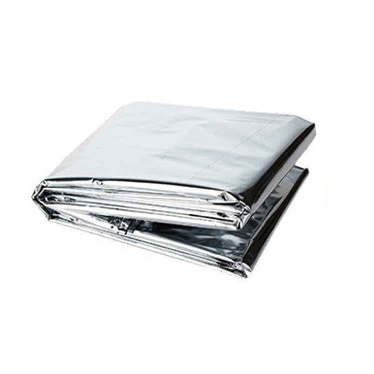 Coperta termica portatile di emergenza per esterni, monouso, per campeggio e sopravvivenza., 160x210cm