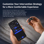 SNORE CIRCLE Dispositivo intelligente anti-russamento aggiornato con TENS ed EMA, blocco del russamento in gola con elettrodi a 3 contatti e monitoraggio tramite app., YA4600