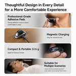 SNORE CIRCLE Dispositivo intelligente anti-russamento aggiornato con TENS ed EMA, blocco del russamento in gola con elettrodi a 3 contatti e monitoraggio tramite app., YA4600