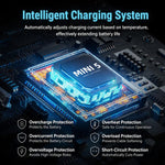 Caricabatterie doppio YX da 100 W con schermo LCD a colori per DJI Mini 5/4/3 Pro Smart Flight Battery Charging Hub, Mini Color Two-Way 100W