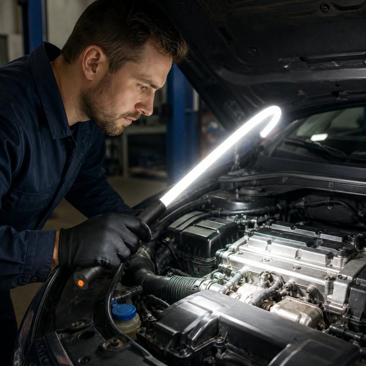 Striscia luminosa a LED flessibile e multifunzionale in silicone per esterni, ideale per riparazioni auto., Black, Blue