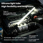 Striscia luminosa a LED flessibile e multifunzionale in silicone per esterni, ideale per riparazioni auto., Black, Blue
