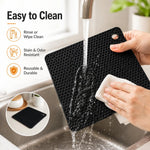 Tappetino da tavola in silicone a nido d'ape LsCook, isolante, antiscivolo e impermeabile., No. 7 Square
