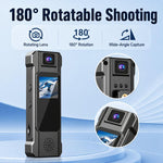 Videocamera indossabile 1440P con schermo a colori da 1,3 pollici, obiettivo ruotabile a 180 gradi., C8