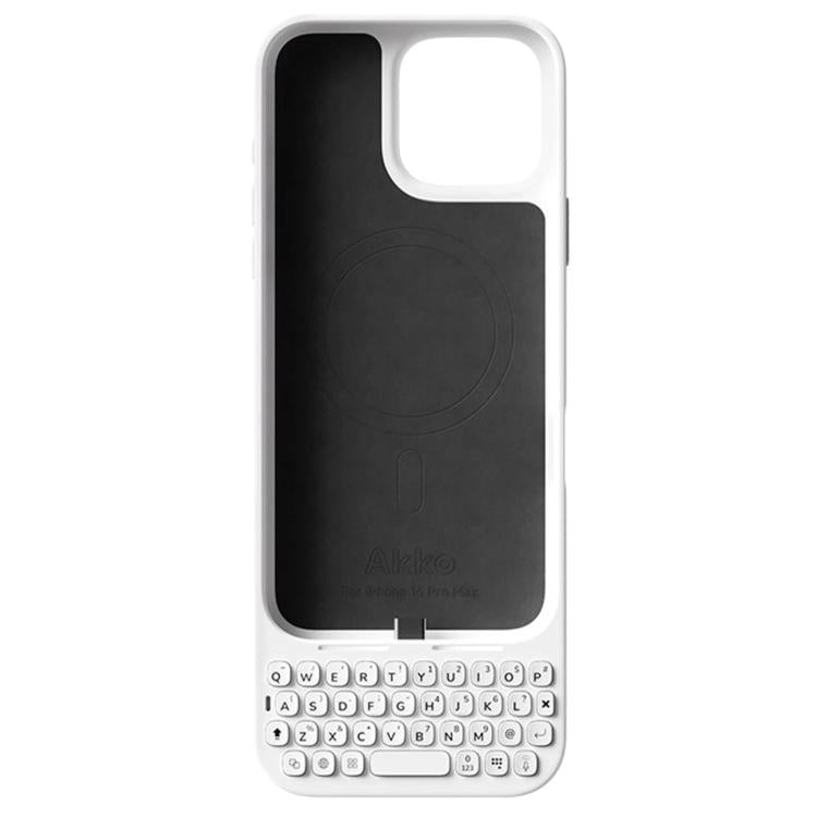 AKKO Custodia magnetica per telefono con tastiera esterna, For iPhone 16 Pro Max Black, For iPhone 16 Pro Max White, For iPhone 16 Pro Max Pink, For iPhone 17 Pro Max White, For iPhone 17 Pro Max Pink, For iPhone 17 Pro Max Green                       ...