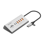 Splitter USB Type-C 10 Gbps con hub e cavo intrecciato