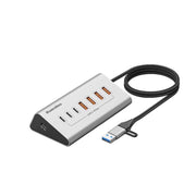 Splitter USB Type-C 10 Gbps con hub e cavo intrecciato