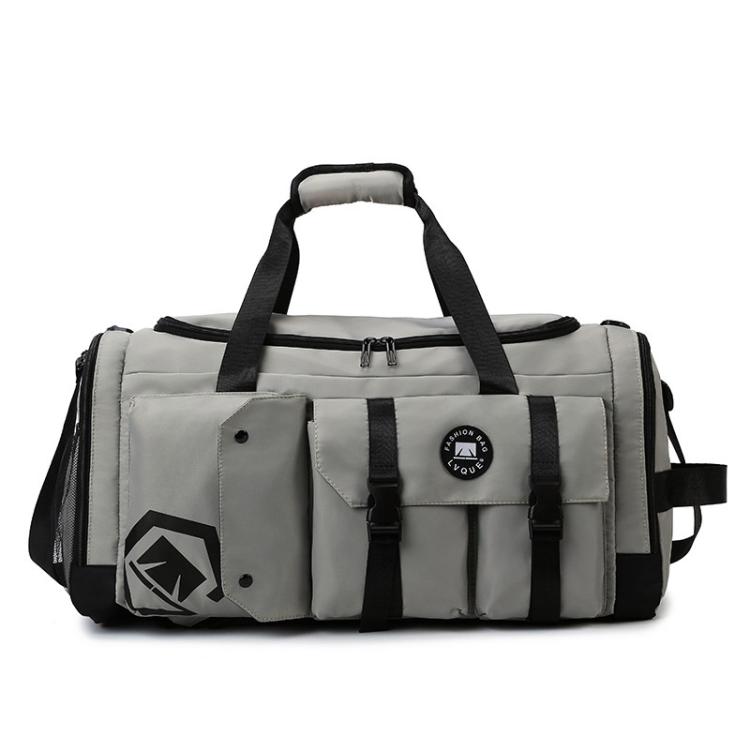 Borsa sportiva convertibile in 3 modi con scomparto per scarpe, zaino da viaggio resistente all'acqua con tasca impermeabile per uomo e donna