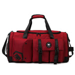 Borsa sportiva convertibile in 3 modi con scomparto per scarpe, zaino da viaggio resistente all'acqua con tasca impermeabile per uomo e donna