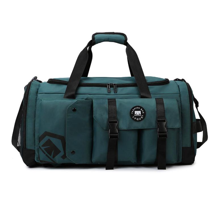 Borsa sportiva convertibile in 3 modi con scomparto per scarpe, zaino da viaggio resistente all'acqua con tasca impermeabile per uomo e donna