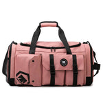 Borsa sportiva convertibile in 3 modi con scomparto per scarpe, zaino da viaggio resistente all'acqua con tasca impermeabile per uomo e donna
