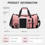 Borsa sportiva convertibile in 3 modi con scomparto per scarpe, zaino da viaggio resistente all'acqua con tasca impermeabile per uomo e donna