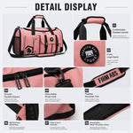 Borsa sportiva convertibile in 3 modi con scomparto per scarpe, zaino da viaggio resistente all'acqua con tasca impermeabile per uomo e donna