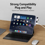 Splitter USB 4 in 1 con porte USB 2.0, 3.0 e Type-C