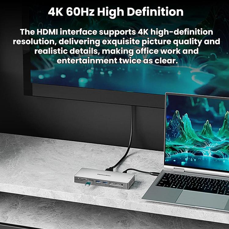 Docking station Blueendless 14 in 1 con USB-C e HDMI 4K