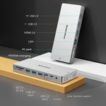 Docking station Blueendless 14 in 1 con USB-C e HDMI 4K