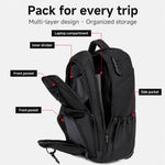 Zaino con ruote FUGUILAI da 18 pollici con lucchetto a combinazione, convertibile in zaino per laptop con ruote silenziose adatte a tutti i terreni., 8812   Black