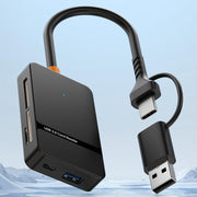Lettore di schede USB/Type-C ad alta velocità 3.0 6 in 1 Lettore di schede SD/TF/CF/MS, ADS-326
