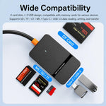 Lettore schede USB Type-C 3.0 6 in 1 SD TF CF MS