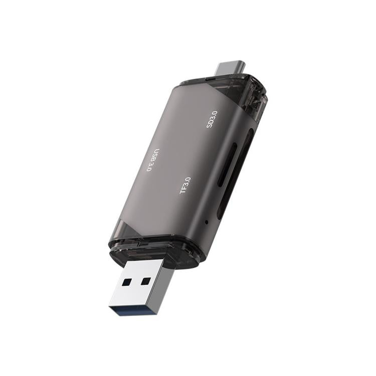 Lettore di schede ADS-329 USB / Type-C 3.0 5 in 1 per schede di memoria SD/TF e unità flash USB, ADS-329