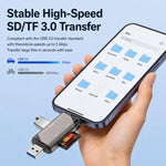 Lettore di schede ADS-329 USB / Type-C 3.0 5 in 1 per schede di memoria SD/TF e unità flash USB, ADS-329