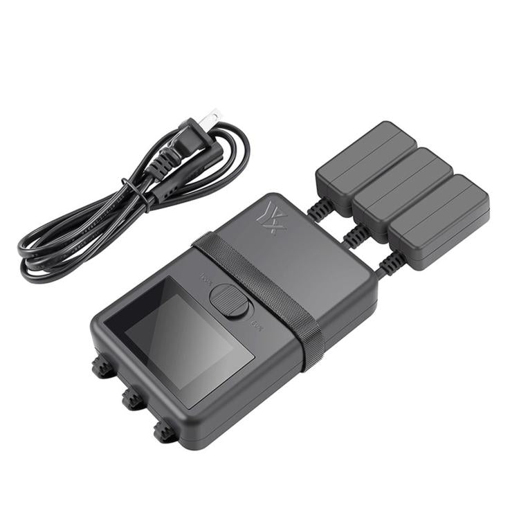 Caricabatterie intelligente YX a 3 vie con display LCD per DJI Mini 5 Pro / Mini 4 Pro / Mini 3 Pro / Mini 3 - Hub di ricarica multi-batteria, US Plug, EU Plug, UK Plug, AU Plug