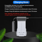 Caricabatterie intelligente YX a 3 vie con display LCD per DJI Mini 5 Pro / Mini 4 Pro / Mini 3 Pro / Mini 3 - Hub di ricarica multi-batteria, US Plug, EU Plug, UK Plug, AU Plug