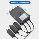 Caricabatterie intelligente YX a 3 vie con display LCD per DJI Mini 5 Pro / Mini 4 Pro / Mini 3 Pro / Mini 3 - Hub di ricarica multi-batteria, US Plug, EU Plug, UK Plug, AU Plug